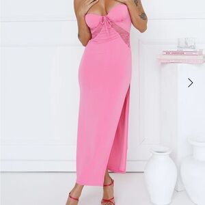 Skyscraper Lace Maxi Dress